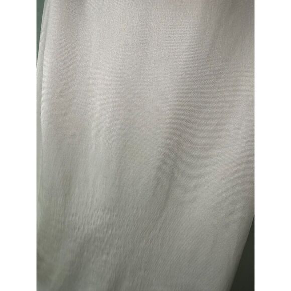 Vintage 80s Vanity Fair White Satin Floral Lace Nightgown Full Slip size 36/24" - Picture 14 of 15